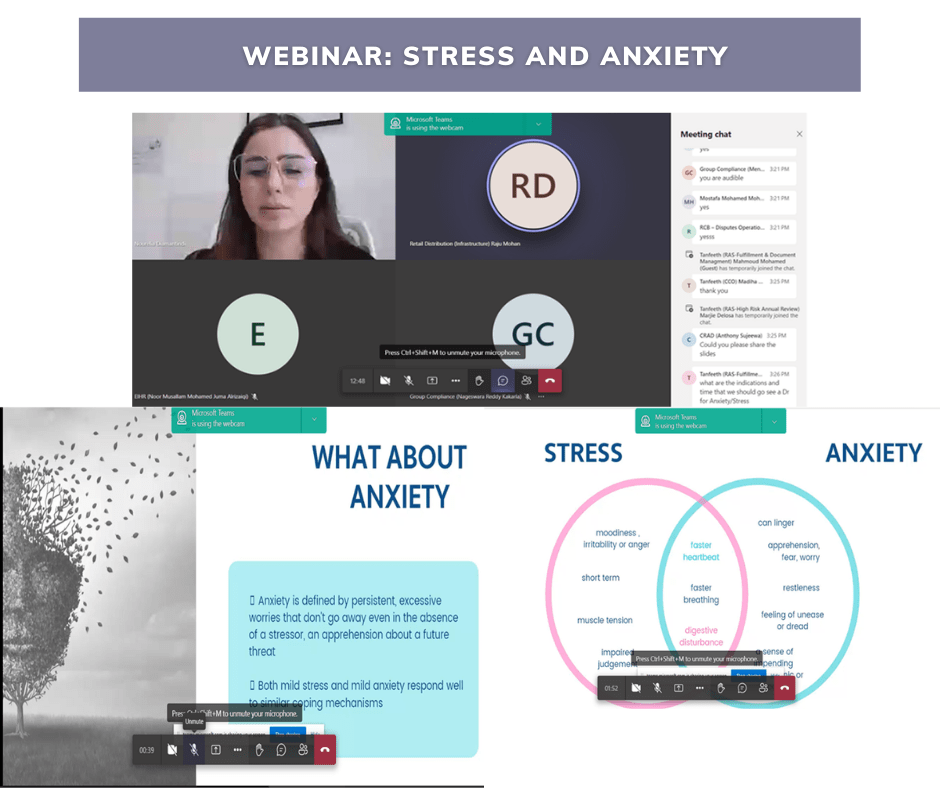 webinar on stress or anxiety