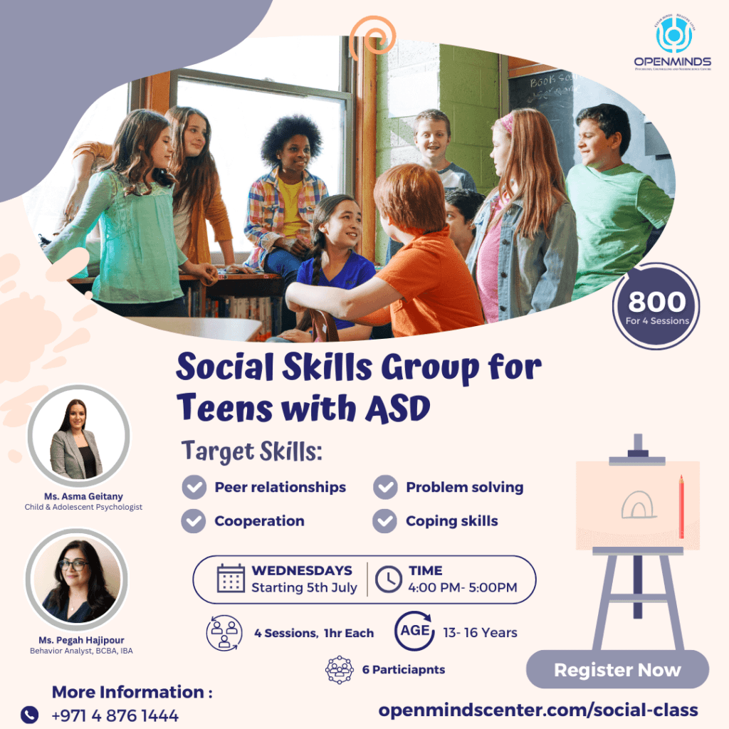 Social skill group for teens with asd workshop